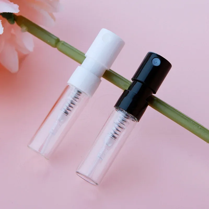 1ml Mini Perfume Bottle French Spray Glass Bottle Portable Bayonet Spray Refillable Sample Tester Bottle Empty Containers ﻿