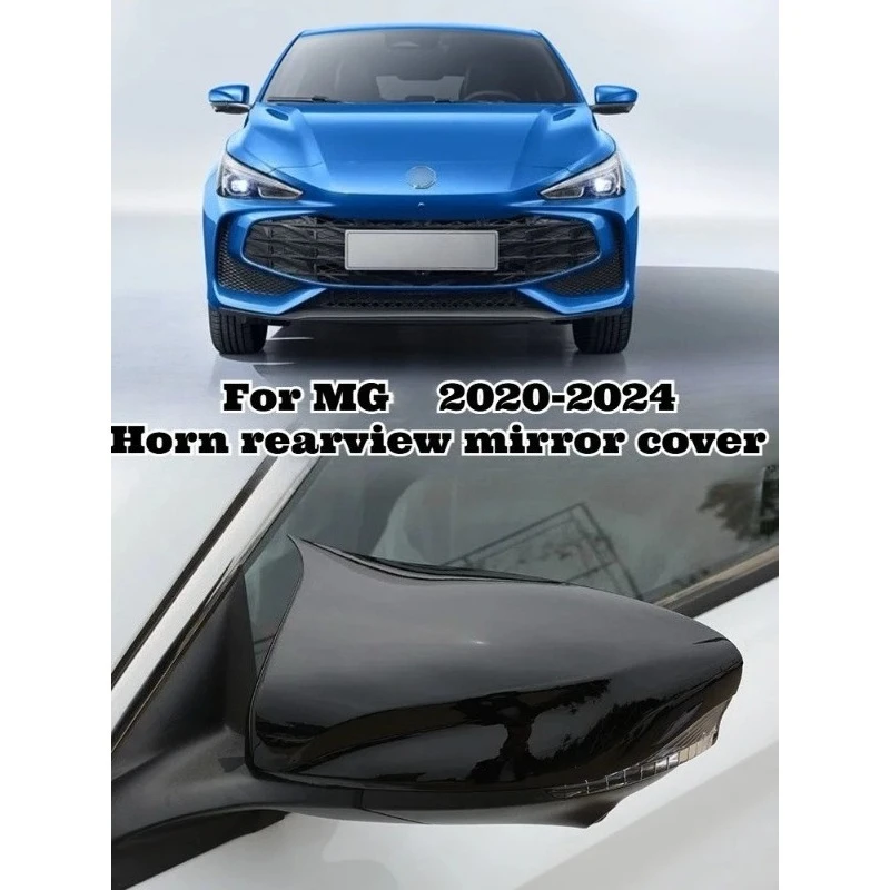 

ABS Plastic Carbon Fiber Look Side Mirror Covers Sticker for MG3 5 2020-2024 Exterior Rearview Mirror Cap Black Trim Accessories