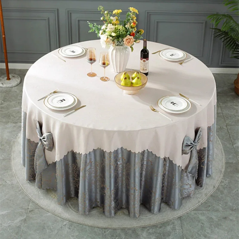 Small Crack Bow Light Luxury High-end Tablecloth Hotel Festive Banquet Table Fabric Home Restaurant Tablecloth