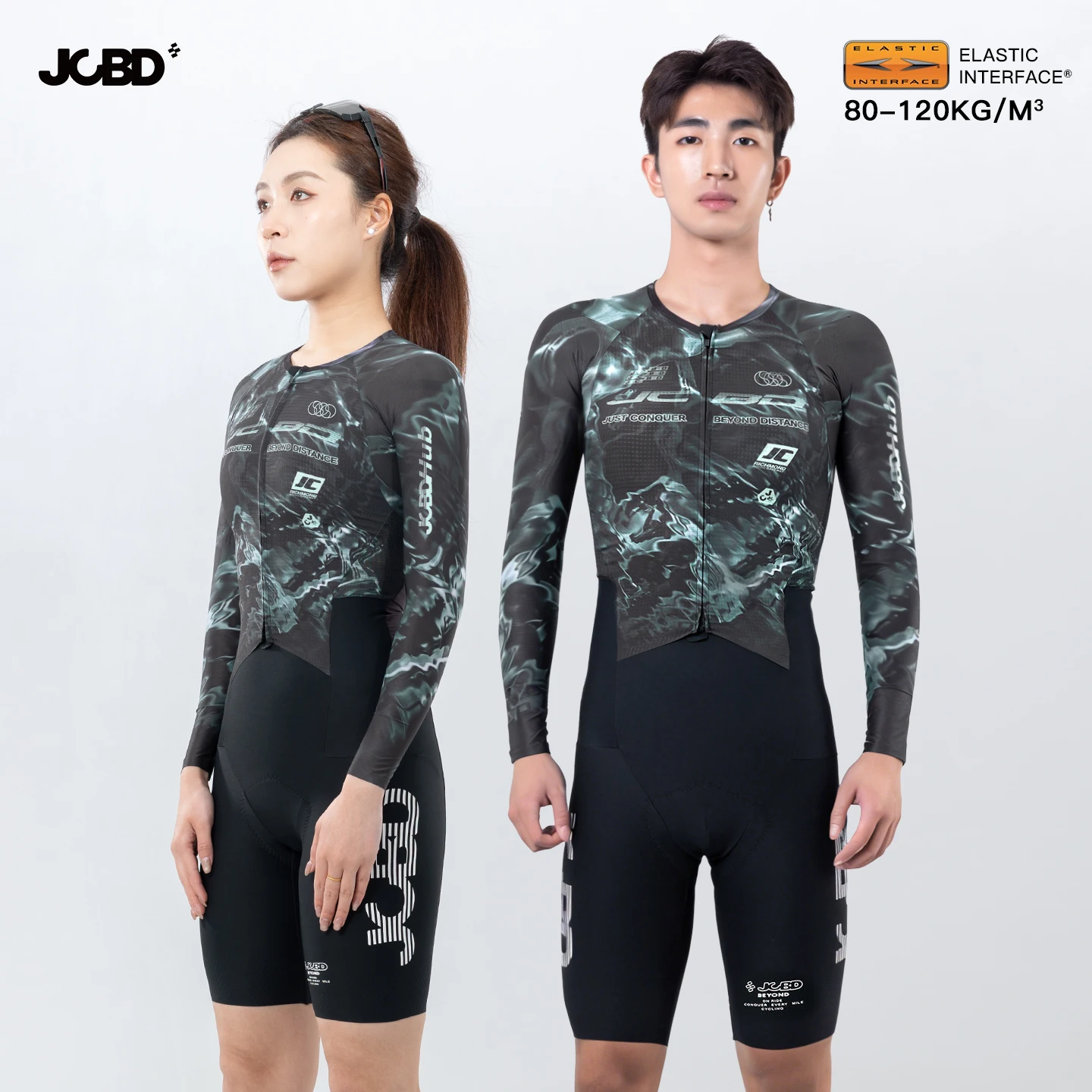 JCBD Women's Aero Cycling One-Piece Speedsuit Skinsuit Pro Level 7Hour Apparel EIT Chamois 120KG Padding Road Bike Racing