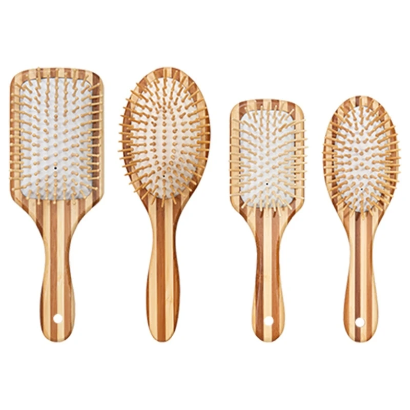 Bamboo Comb with Detangling Hairbrush Wide Teeth for Easy Styling Drop Shipping