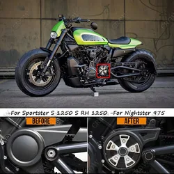 For Sportster S 1250 S RH 1250 Nightster 975  2021 2022 Motorcycle Rear Left Sprocket Drive Pulley Engine Protection Guards