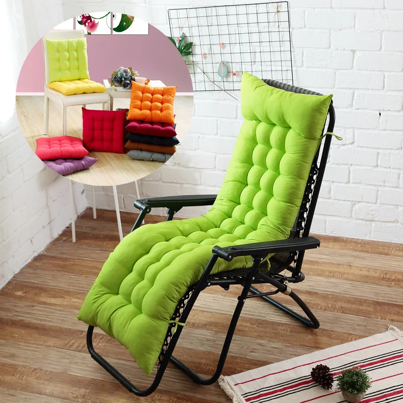 Long Cushion Recliner Chair Cushion Thicken Cushion Long Chair Couch Seat Cushion Pads Garden Lounger Mat