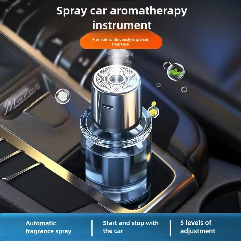 Car Aromatherapy Machine Ornament Spray Smart Fragrance Instrument Automatic Humidifier Perfume Balm Air Long-Lasting Light Frag
