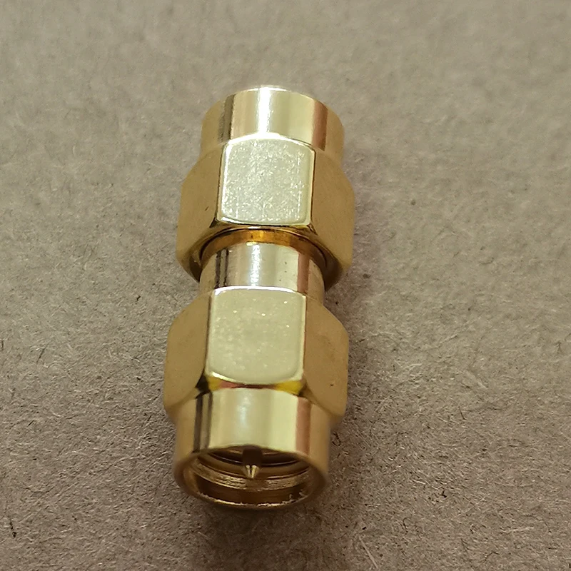 1PC SMA Adapter Brass Gold Plated SMA Male Female Straight Connector 90 Degree Right Angle T 3 Way Splitter SMA Antenna Adapter