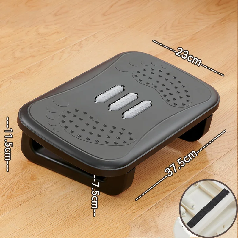 Portability Foot Rest RV Car Seat Leg Support Pad Comfortable Rear Foot Rest Pedal With Massage Rollers Foot Rest For Auto