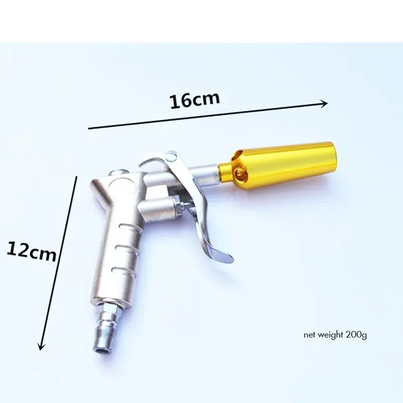 Industrial Air Blow Gun with Aluminum Air Flow Nozzle, High Flow Dust Cleaning Air Blower Pneumatic Air Compressor Accessory