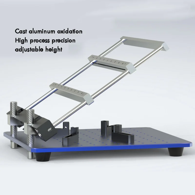 Precision SMT Manual PCB Steel Mesh Solder Paste Printing Table Small Machine 170MMx170MM for Electronic Component Assembly