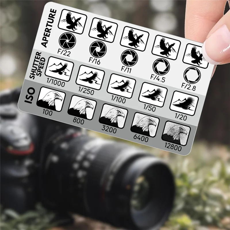 For Photographer DSLR Photography View Finder Shutter Speed Exposure Triangle Manual Mode 2Pcs Composition