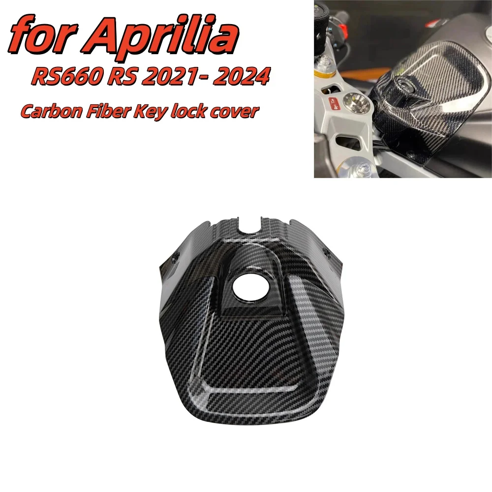 

For Aprilia RS660 2021-2024 Carbon Fiber Motorcycle Accessories Intake Cover Front Tank Cover Ignition Key Fairing