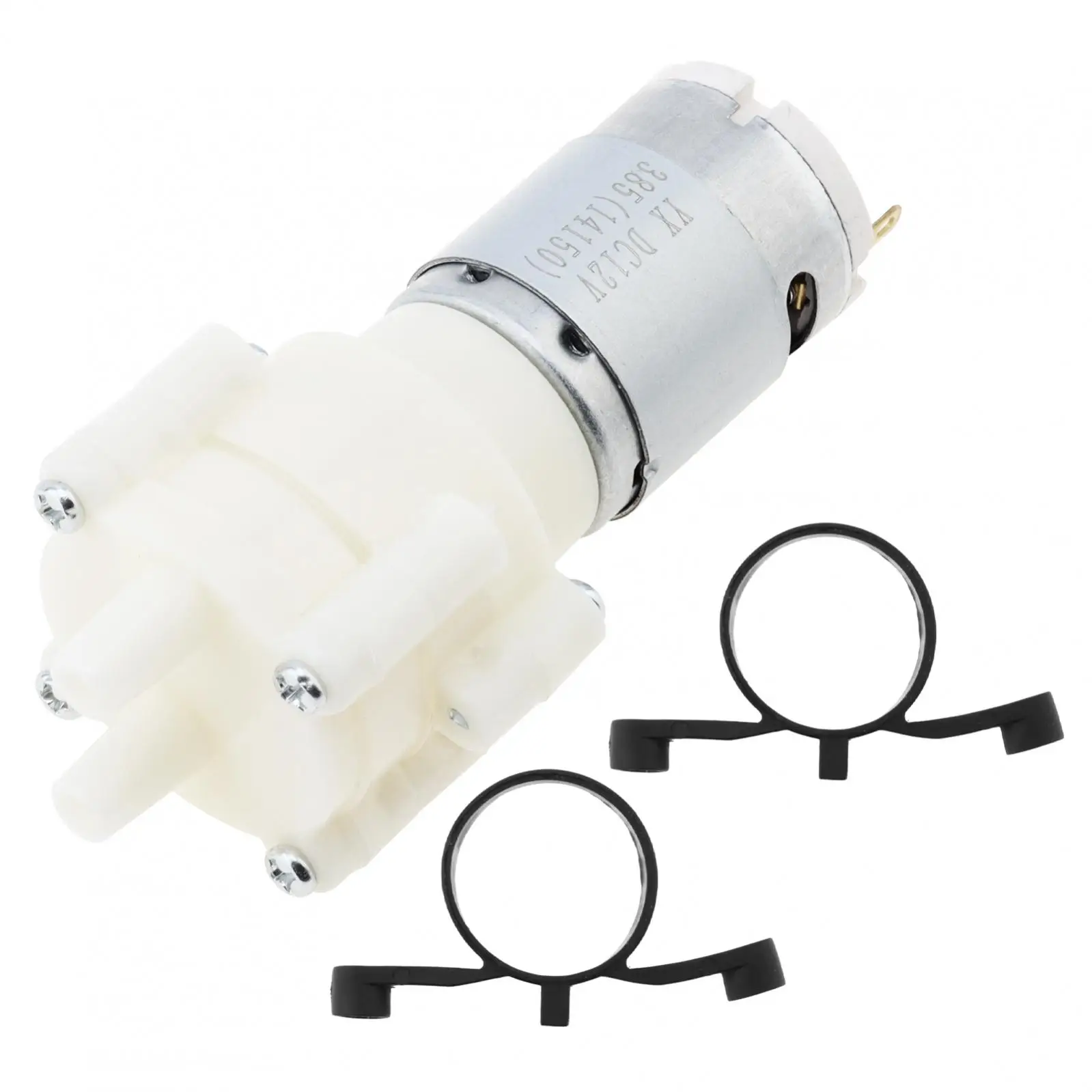 

R385 Мини-двигатель водяного насоса 6-12 В/24 В Самовсасывающий насос Электрический мембранный насос Большой расход 1,5-2 л/мин для аквариума/чайной машины