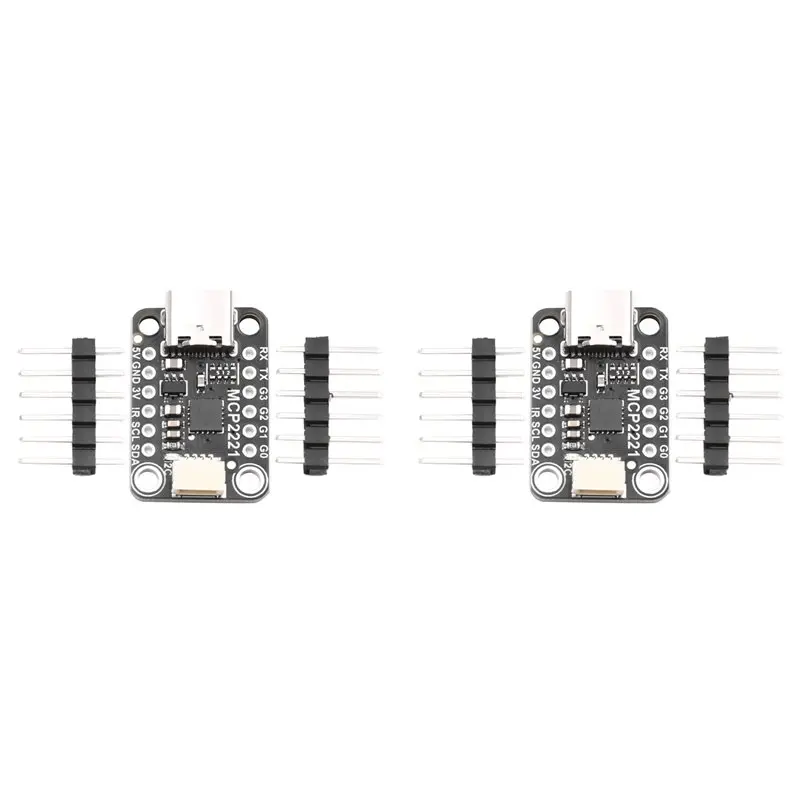 B44C 2X ADC Analog To Digital Converter MCP2221A USB To GPIO ADC For I2C Interface Converter Module