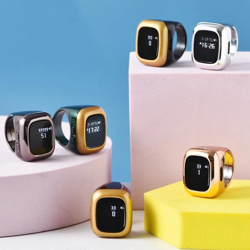 Contador dedos leve com display OLED multifuncional 4 canais