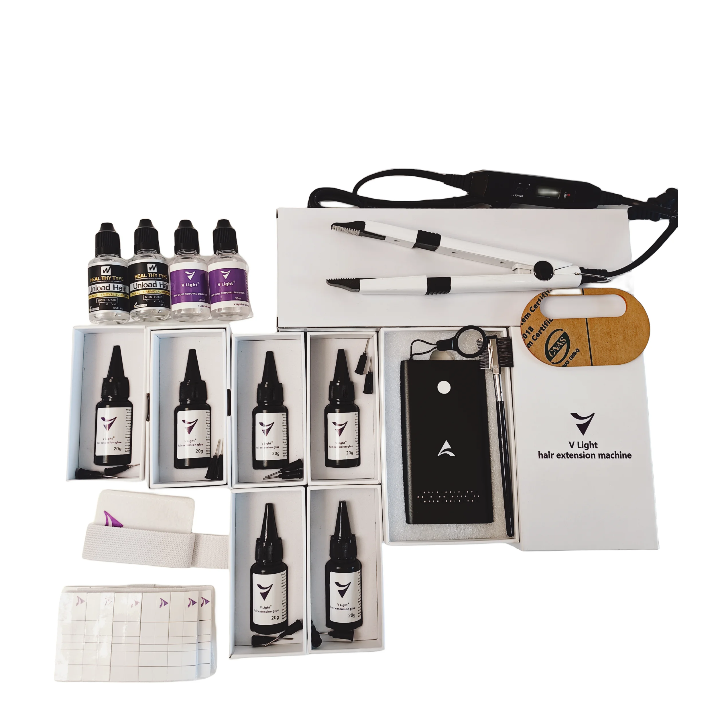 ชุดที่ยืดผมไฮเทคที่ร้อนแรงที่สุดในปี2024เทคโนโลยี V-Light ที่ที่ยืดผมติดตามได้