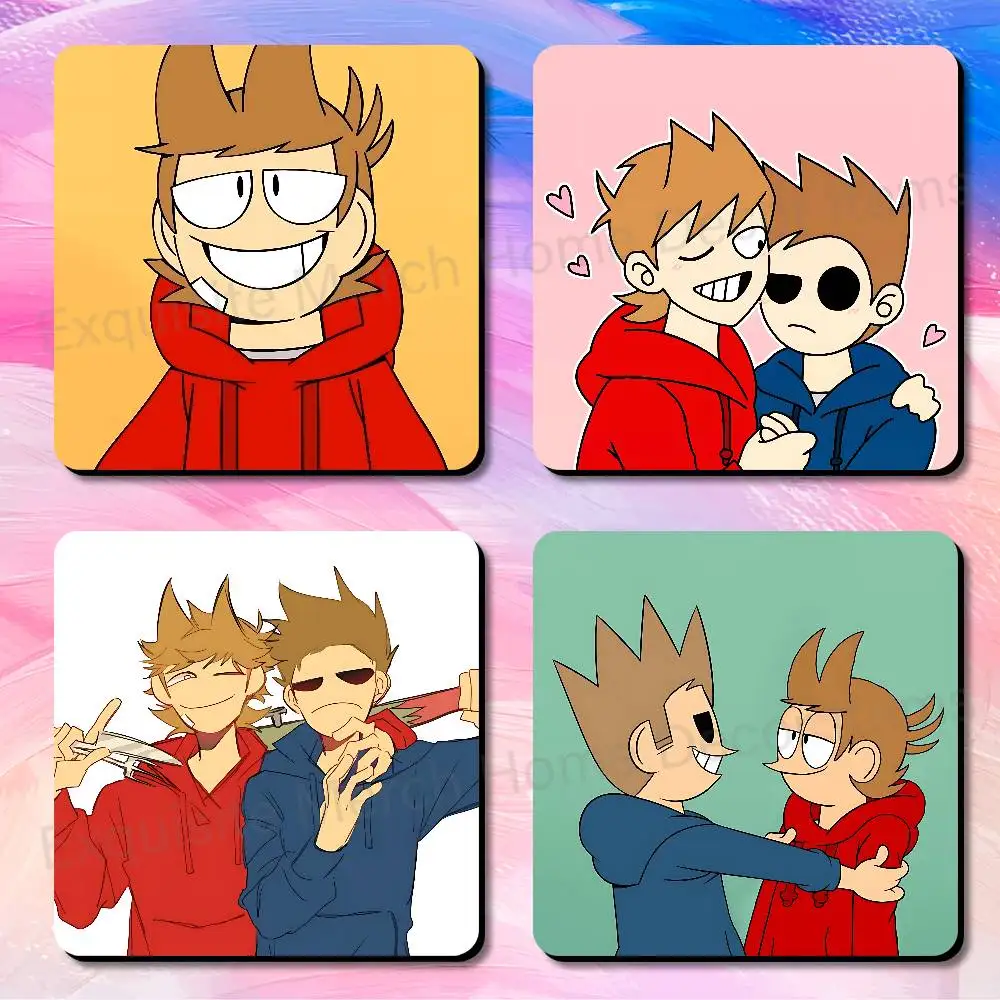 E-Eddsworlds-S TordTom Dimensions 75x75mm Best-Selling Strong Magnetic Fridge Magnets Adhesive to Metal Surfaces