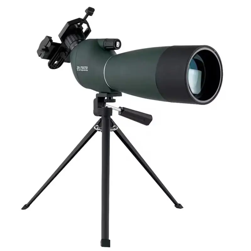 

Powerful Telescope 25-75x70 Monocular Zoom Big Object Binocular Spyglass Night Vision Scope Spotting Camping Hunting Waterproof