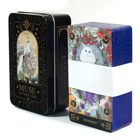 Muse Cat Tarot Cards - Enchanting 78 - Card Deck for Feline - Inspired Spiritual Guidance