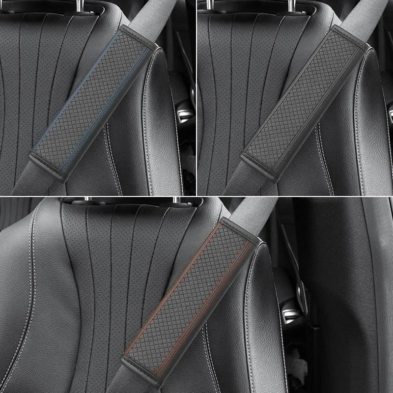 Car Seat Belt Shoulder Protector Artificial Leather Seat Belt Cover High-End Shoulder Belt Cover Seat Belt Protector