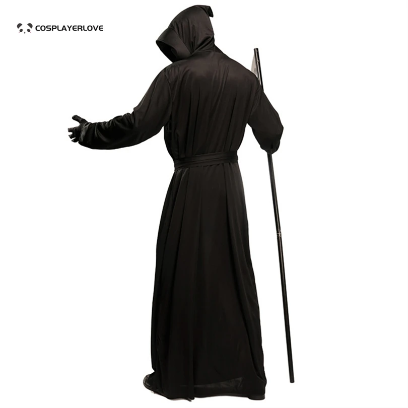 Black Demon Ghost Festival sickle monster role-playing costume Death God stage performance costume Halloween ance Props Clothing