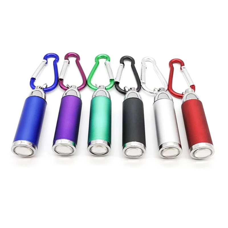 T21C Portable Flashlight Keychain Torch Adjustable USB Pocket LED Flashlight Outdoor Waterproof Light Hiking Flashlights