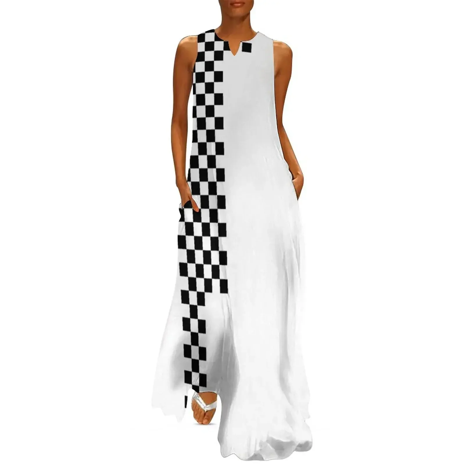 

Ska Checkerboard Concept v1 Long Dress dress for women elegant dresses plus sizes Long veiled dresses prom clothes Dress