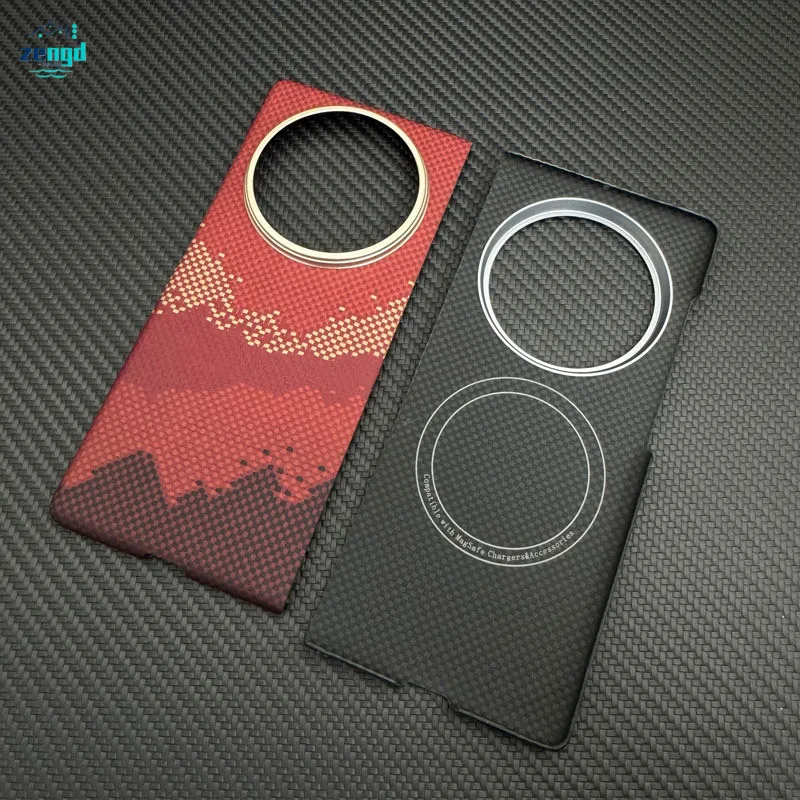 

Kevlar Magnetic Slim Case for vivo X Fold5 - Aramid Fiber Protection, Shockproof Carbon Fiber Phone Cover
