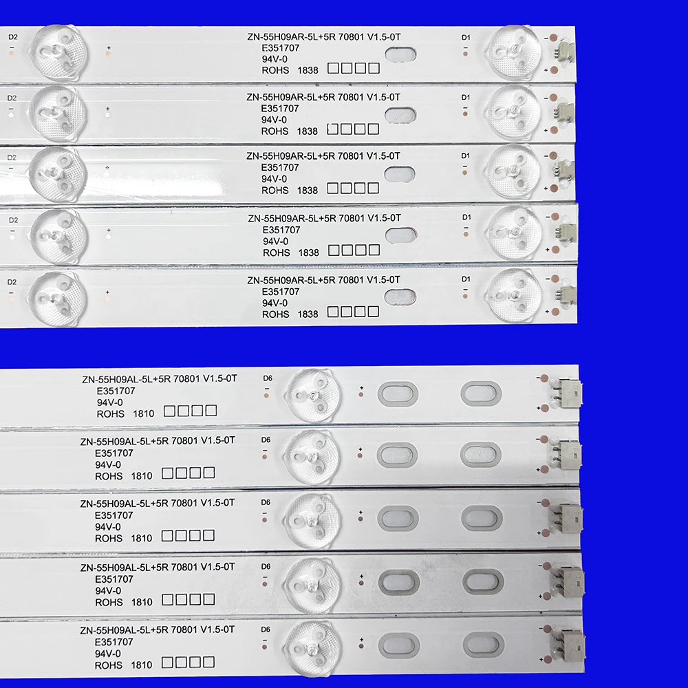 LED Backlight สําหรับ L55UHDPR001 p55l21t2csm JTV-5505 UA55PR ZN-55H09AL-5L 5R 60908 V1.3 ZN-55H09AR-5L 5R 70801 V1.5-0T