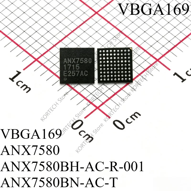 1piece/LOT New and original brand-new version   ANX7580 ANX7580BH-AC-R-001 ANX7580BN-AC-T VBGA169 Display controller IC chip