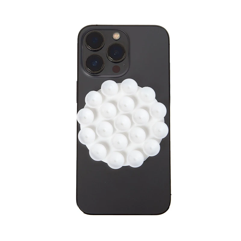 Double Side Silicone Suction Pad For Mobile Phone Fixture Suction Cup Backed Adhesive Rubber Sucker Pad For Fixed Pad image 3