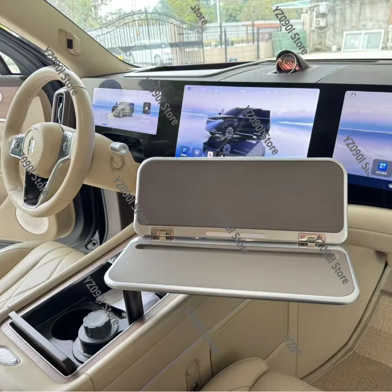 Folding Car Desk Board Portable Multifunctional Table for Phone Laptop Storage
