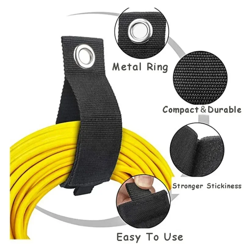 Heavy Duty Storage Straps Extension Cord Cable Wire Ties Hose Organizer Wrap Garage Tools Holder Home Organization Hooks