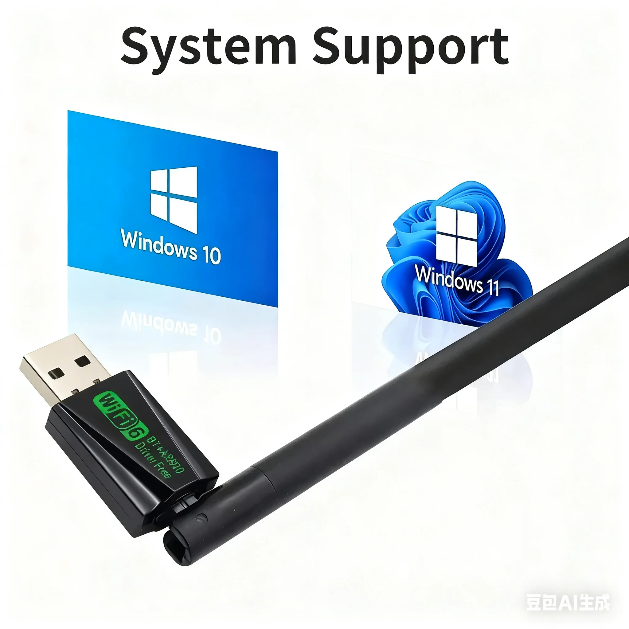 WiFi 6 USB 어댑터 900Mbps 블루투스 5.4 AX900 USB 동글 무선 네트워크 카드 듀얼 밴드 2.4G 5G 이더넷 리시버 드라이버 불필요