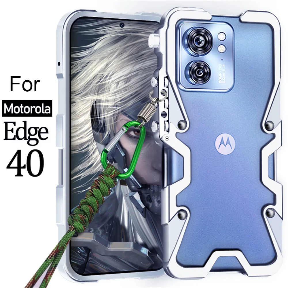 For Motorola Edge 50 Pro Metal Bumper Case Luxury Aluminum Cover High End Funda For Motorola Edge 50 Ultra 50 Fusion 40 NEO Case