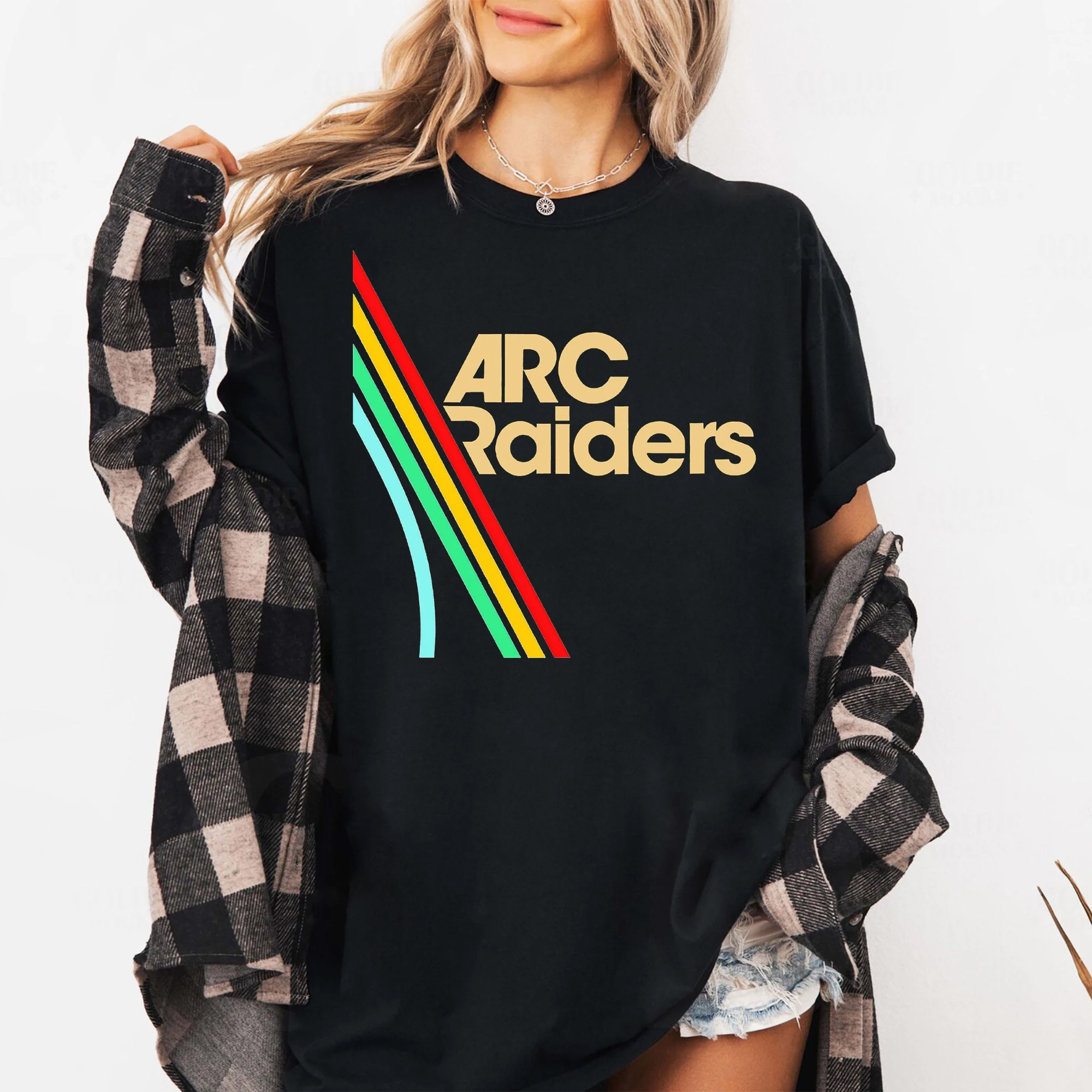 

Arc Raiders Game Printed T-shirt for Women's Spring and Summer Fashion Trend, Pure Cotton Top, Neutral Short Sleeved T-shirt