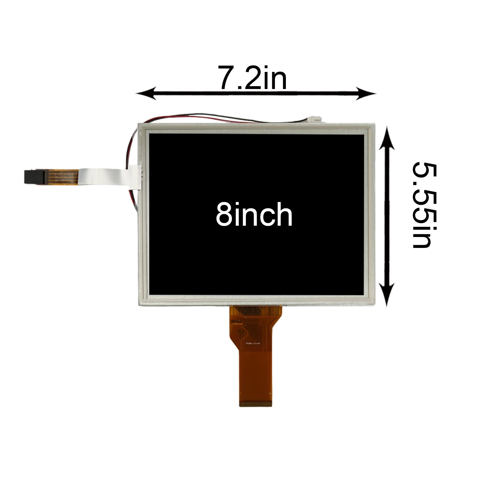 

8" EJ080NA-05A 800X600 Resistive Touch LCD Screen 50 pin With VGA AV Control Board