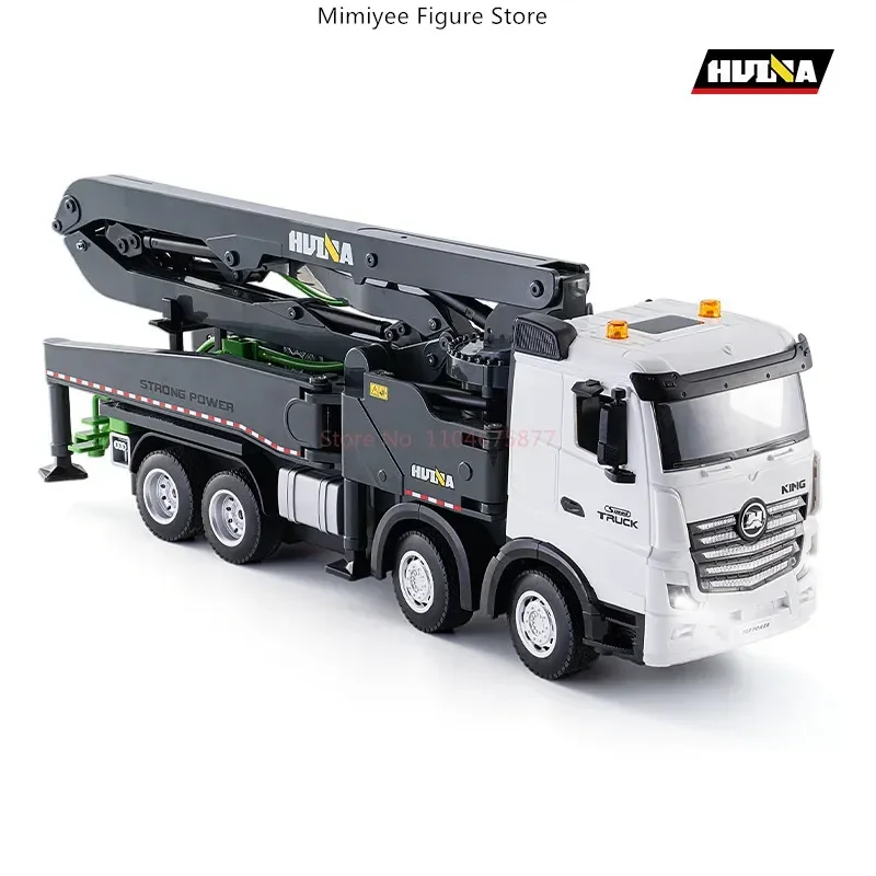 Huina 1381 1:18 Alloy Electric Remote Control Engineering Vehicle Toy 11 Channel Cement Transport Truck with Sound and Light Eff