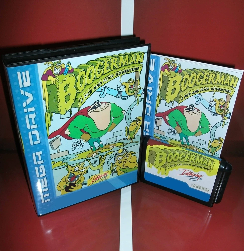 

New Arrival Boogerman A Pick and Flick Adventure 16bit MD Game Card With Retail Box & Manual Book For Sega Mega Drive/ Genesis