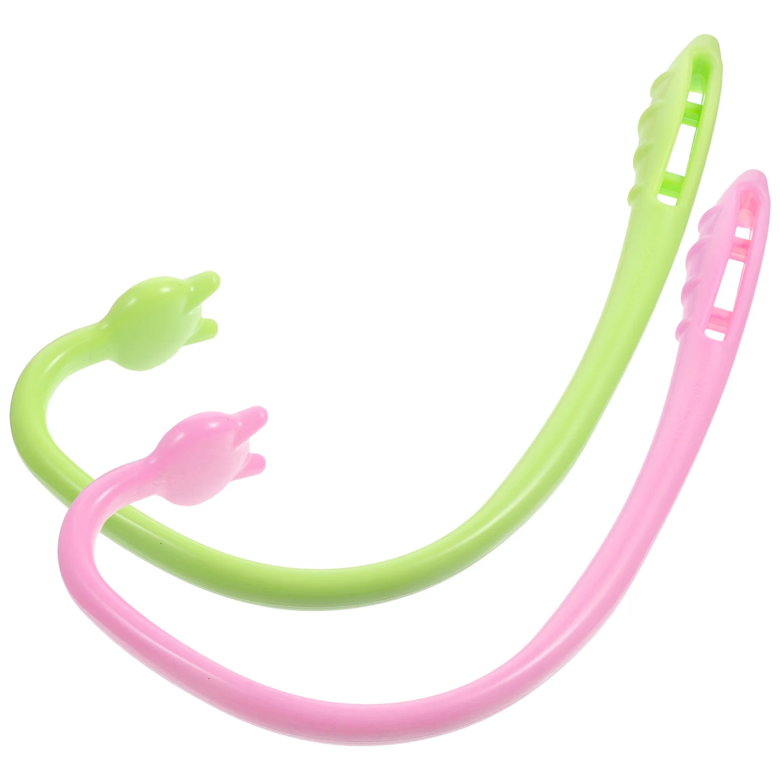 2개입 마사지 훅 인체공학적 플라스틱 등 마사지 스틱 경혈 요법 피로 해소 바디 마사지 용품