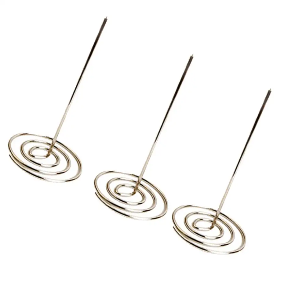 3 Pcs Menu Silver Metal Restaurant Accessory Invoice Holder Bill Receipt Folder Anti-Corrosive Office Supplies