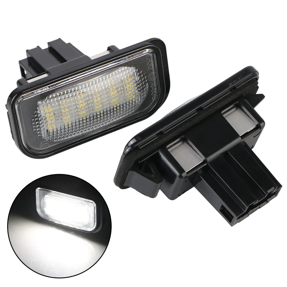 Number Plate Lamp Waterproof Assembly White License Plate Light 2pcs for Benz W203 12V LED image 5