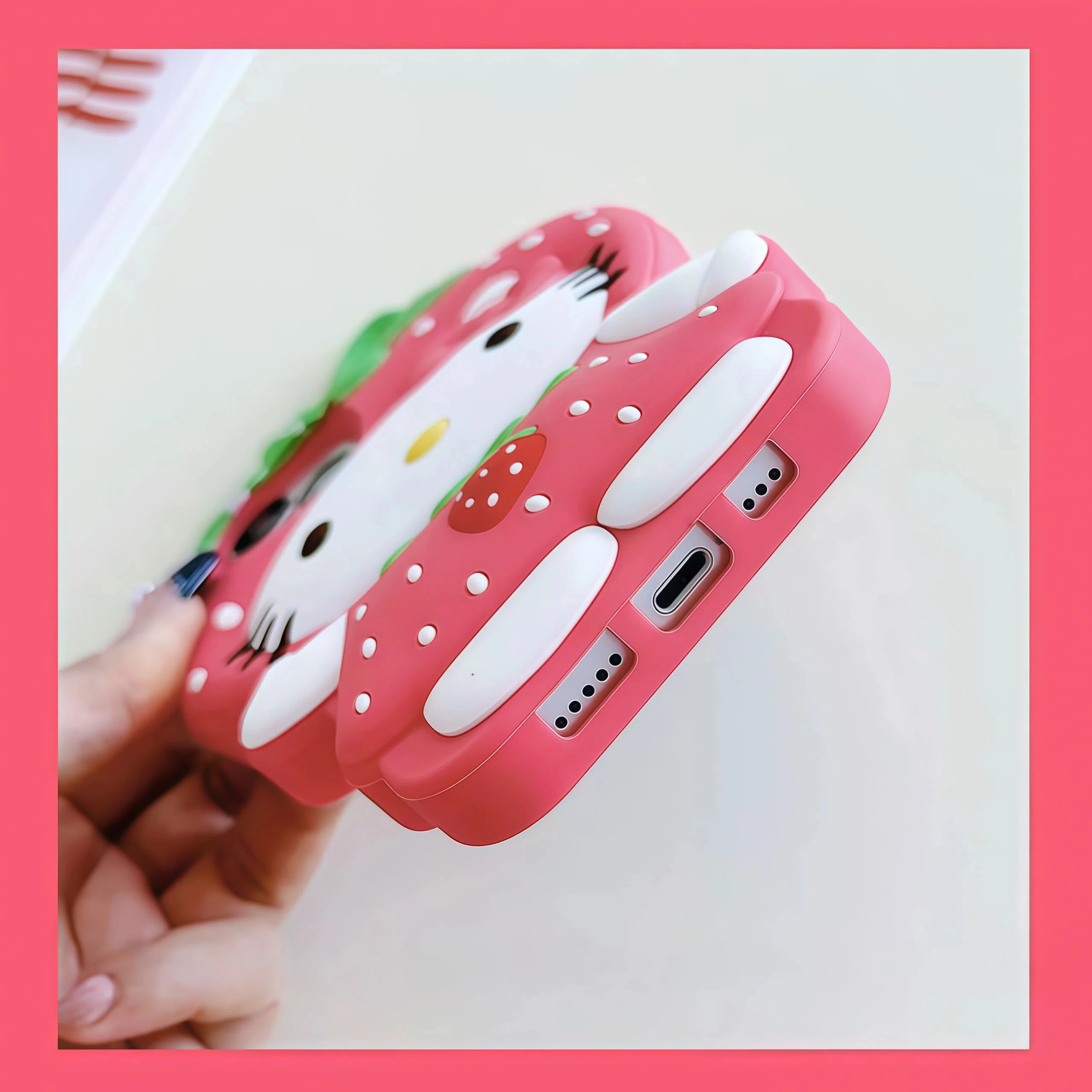 INS 3D Cute Strawberry Hello Kitty Phone Case For iPhone 17 16 15 14 13 12 Pro Max 17Pro Air iPhone 11 Soft Silicone Phone Cover - AliExpress 202192403 INS 3D Cute Strawberry Hello Kitty Phone Case For iPhone 17 16 15 14 13 12 Pro Max 17Pro Air iPhone 11 Soft Silicone Phone Cover - AliExpress 202192403