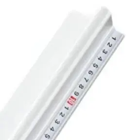 Aluminum Alloy Protective Ruler 50 cm x 6.5 cm x 3.7 cm with Hanging Hole Precision Scale 0.1cm Graduation for Cutting