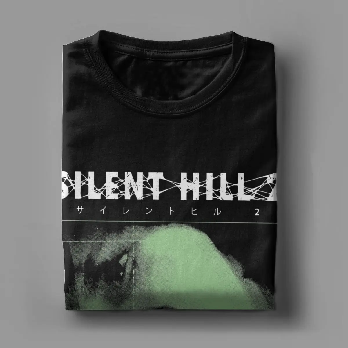 Silent Hill-Camiseta masculina casual de manga curta, camiseta com gola redonda, roupas adultas, 2 camisas de algodão