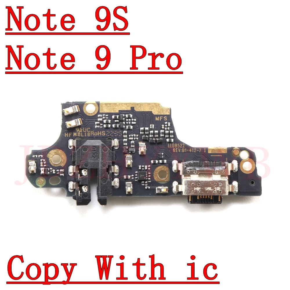 For Xiaomi Redmi Note 9 Pro USB Charge Port Jack Dock Connector Charging Board For Redmi Note 9S Motherboard Flex Cable