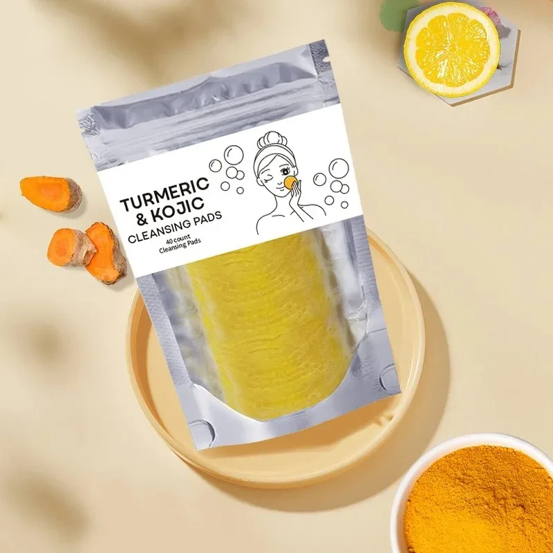 

Turmeric Cleansing Pads Kojic Acid Cleansing Pads Helps Balance Skin Oil And Water Remove Excess Keratin From The Body'S Skin