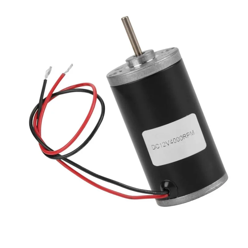 محرك مغناطيسي دائم 12 فولت/24 فولت، 4000 دورة في الدقيقة عالي السرعة CW/CCW DC، آلات حلوى القطن، آلات الطحن، المعدات الطبية