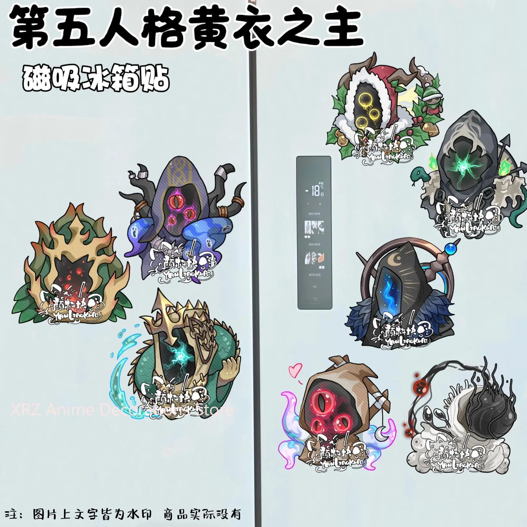 

Acrylic Fridge Magnet Anime Identity V Hastur Refrigerator Magnets Decorative Magnetic Stickers Message Board Accessories