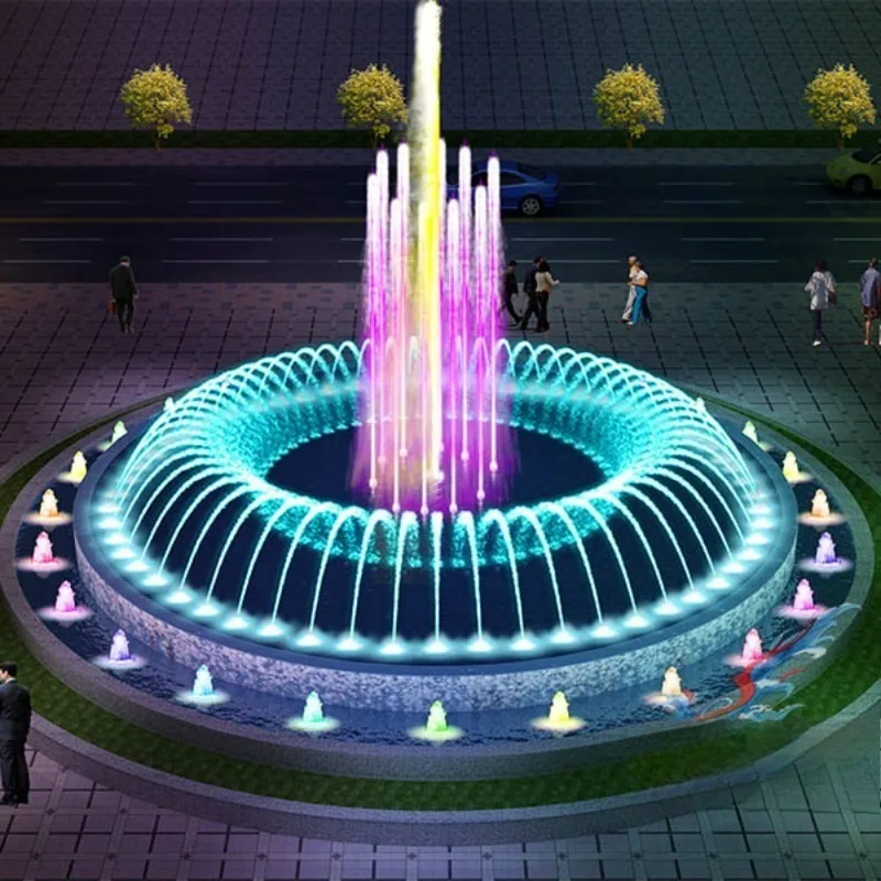 Indoor and outdoor mini fountain garden decorative music dance fountain jet for sale