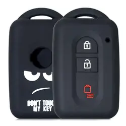 Silicone Remote Key Fob Shell Cover Case For Nissan Qashqai Micra Juke X-Trail Tiida Navara Note Pathfinder Key Chain 3 Button