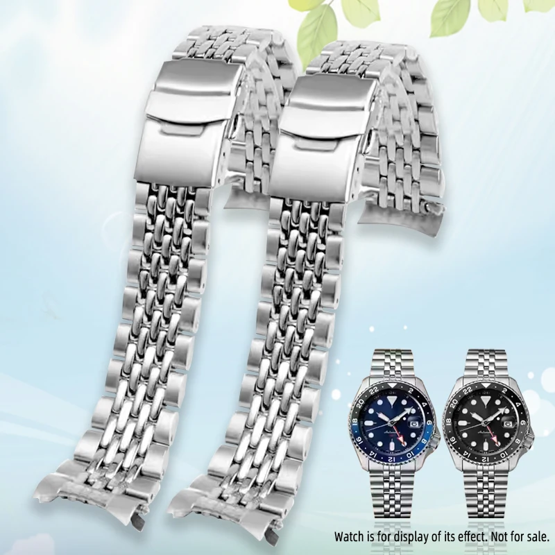 

Для часов SEIKO 5-го поколения GMT Black/Blue Submariner SSK001K1/SSK003K1: браслет из нержавеющей стали с цельной дуговой застежкой.